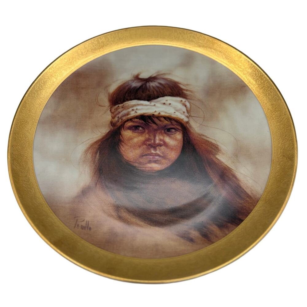 Vintage Sango "Apache Girl" collector's plate from the "Living American Artists"